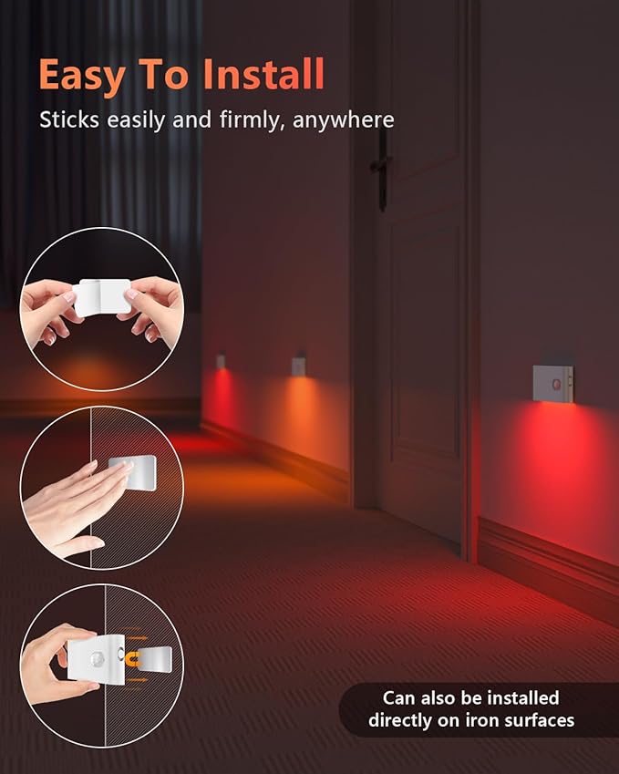 WILLED Motion Sensor Night Light, RGB & Warm White Stair Lights Indoor - Image 7