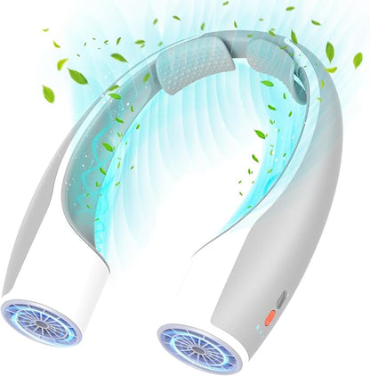 Rohent Portable Neck Fan Personal: High Velocity 4 Speeds Rechargeable Fan by Rohent