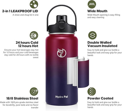 64oz Half Gallon Insulated Water Bottle - Image 3