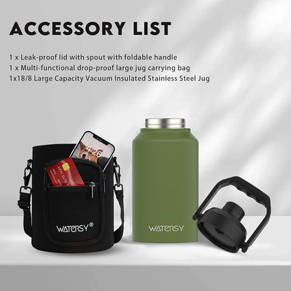 WATERSY 2/3 Gallon Water Bottle Insulated, BPA Free&Leak Proof, 87oz Stainless - Image 6
