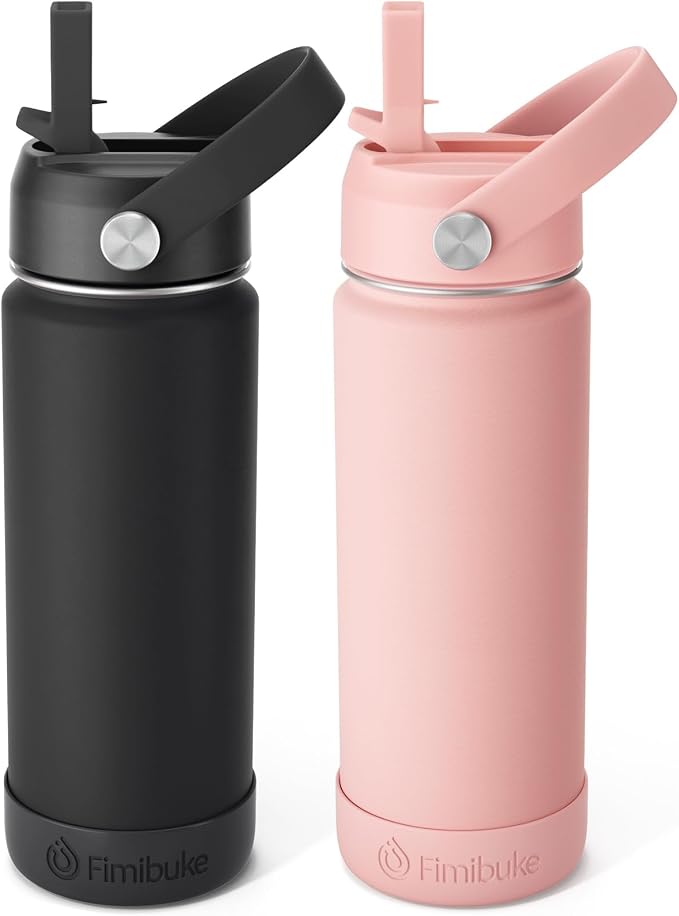 Fimibuke Kids Insulated Water Bottle, 18oz BPA FREE Kids Cups by Fimibuke