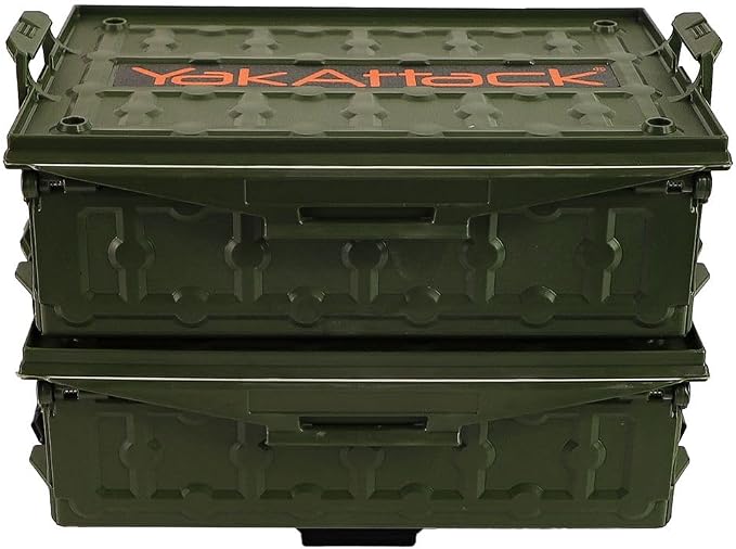 YakAttack TracPak Combo Kit – Ranger Grey | 2 Stackable Storage Boxes + Quick - Image 2