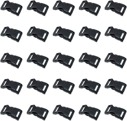 Black Plastic Side Release Buckles by ParacordPlanet