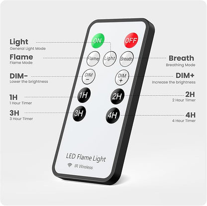 Hompavo 【Upgraded】 LED Flame Lights - Image 7