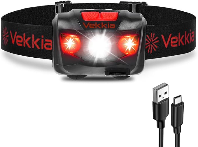 Vekkia LED Headlamp Rechargeable by Vekkia