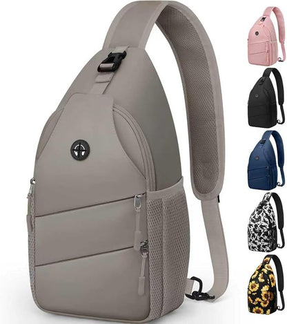 Pritent Crossbody Bags for Women Men Trendy Sling Bag Backpack Casual Chest Bag by Pritent