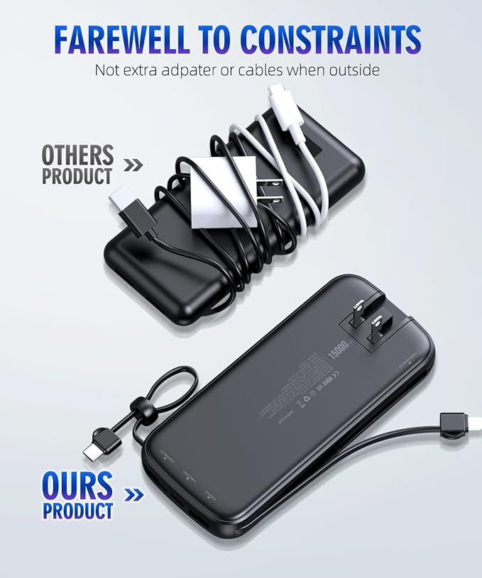 LOVELEDI Portable-Charger-Power-Bank - 15000mAh Power Bank Supports PD 30W Fast - Image 5