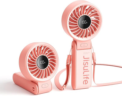 JISULIFE Handheld Fan Life7 – Ultimate Flexibility: Wide & Strong Airflow by LivechillStaycool