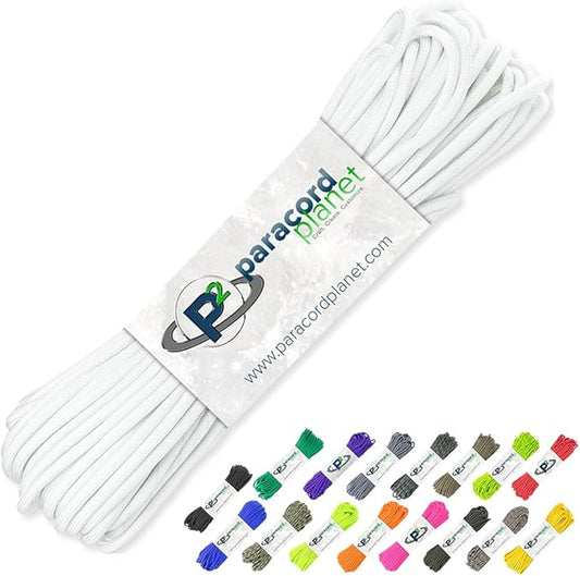 Paracord Planet 100' Hanks Parachute 550 Cord Type III 7 Strand Paracord Top 40 by ParacordPlanet