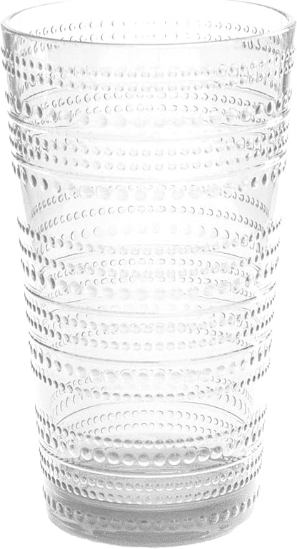Beaded 16 oz Durable Acrylic Jumbo Drinking Glasses, Shatter-Resistant and - Image 2