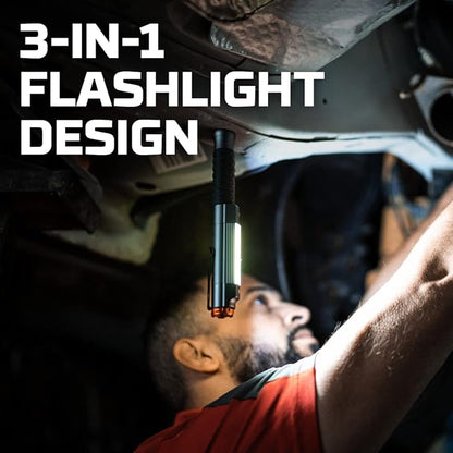 NEBO Big Larry 3 Work Light | Alkaline Batteries Included, 600 Lumens, 7 Light - Image 3
