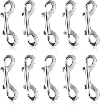 Swivel Snap Hooks, Lucky Goddness 10pcs Metal Heavy Duty Square Eye Clasp by LuckyGoddness