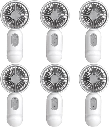Mini Portable Fan 6 Pack, Cute Handheld Battery Operated Lightweight Small by JODNO