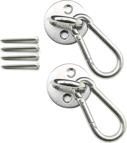 heyous 2 Set M8 Suspension Ceiling Wall Mount U Hook Anchor Hanger Stainless by heyous
