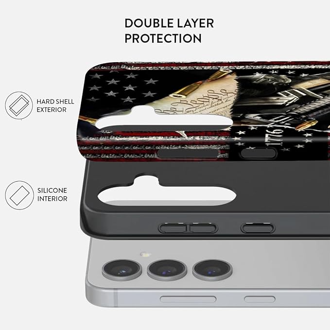 Compatible for Samsung Galaxy A16 5G Case, Dual Layer Heavy Duty 2 in 1 - Image 2