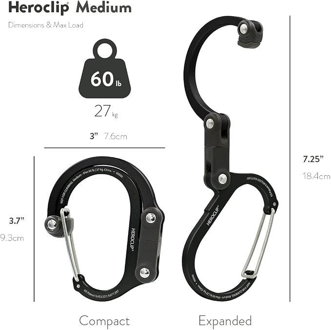 GEAR AID HEROCLIP 360° Swivel Carabiner Gear Clip and Hook - Image 5