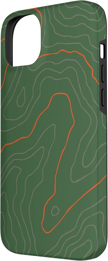 Backcountry Topo Guide Orange Lines Topographical Map Case - Image 2