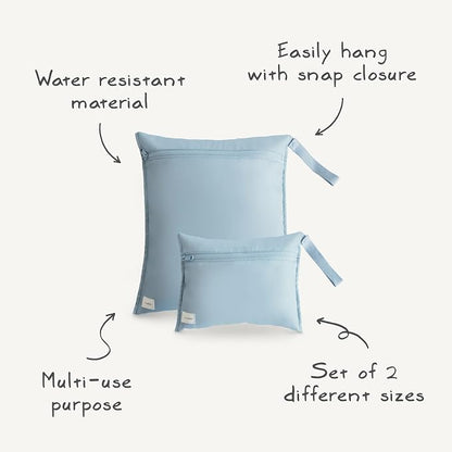 mushie Water Resistant Wet Bags | Large & Small Reusable Storage Bag - Image 9