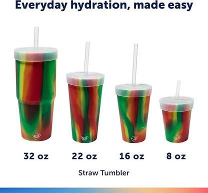 Silipint 32oz Silicone Straw Tumbler – BPA-Free, Unbreakable, Dishwasher Safe – - Image 4