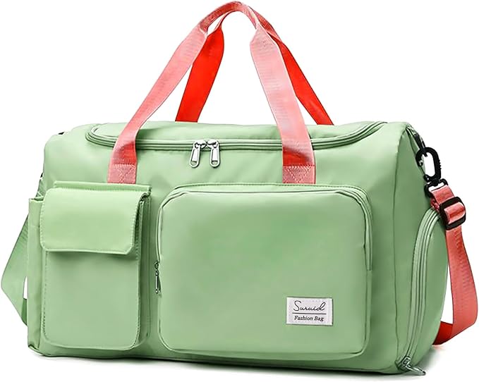 Suruid Travel Duffel Bag with Shoes Compartment Sports Gym Bag with Dry Wet by SURUID