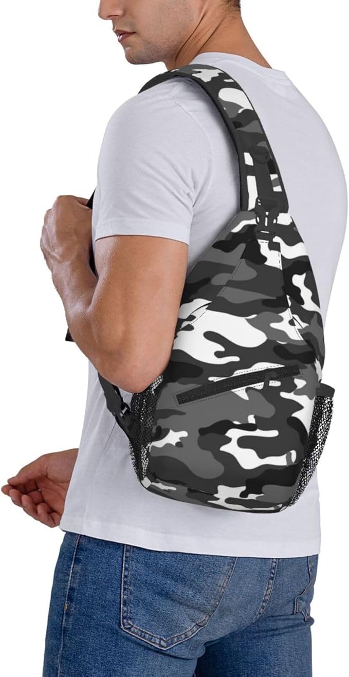 Sling Backpack For Men Hiking Daypack Crossbody Shoulder Bag Travel Chest Pack - Image 4