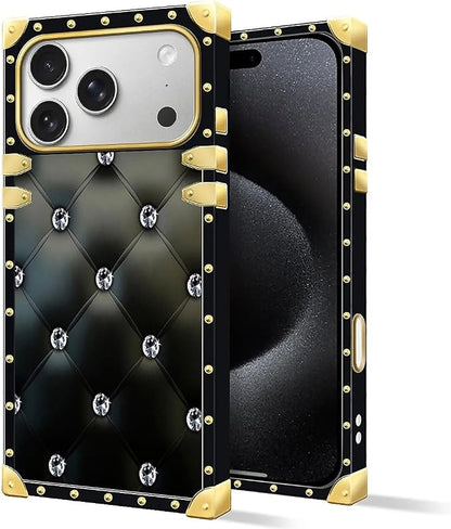 for iPhone 17 Pro Max Case Luxury Golden Decoration - Image 2