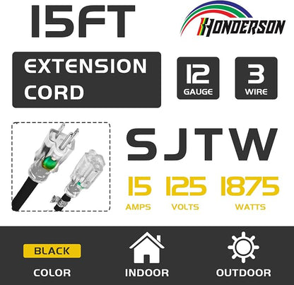 Indoor Outdoor Extension Cord Weatherproof - Image 2