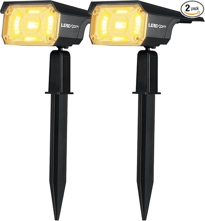 LEREKAM 40 LEDs Spotlights, IP65 Waterproof Solar Powered Landscape Spotlights by LEREKAM