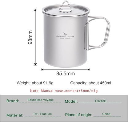 Boundless Voyage Titanium Camping Mug - Image 3