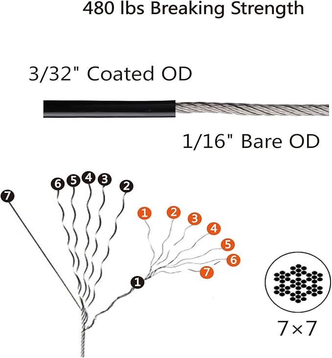 String Lights Hanging Kit, Globe String Lights Suspension Kit, Outdoor Light - Image 6