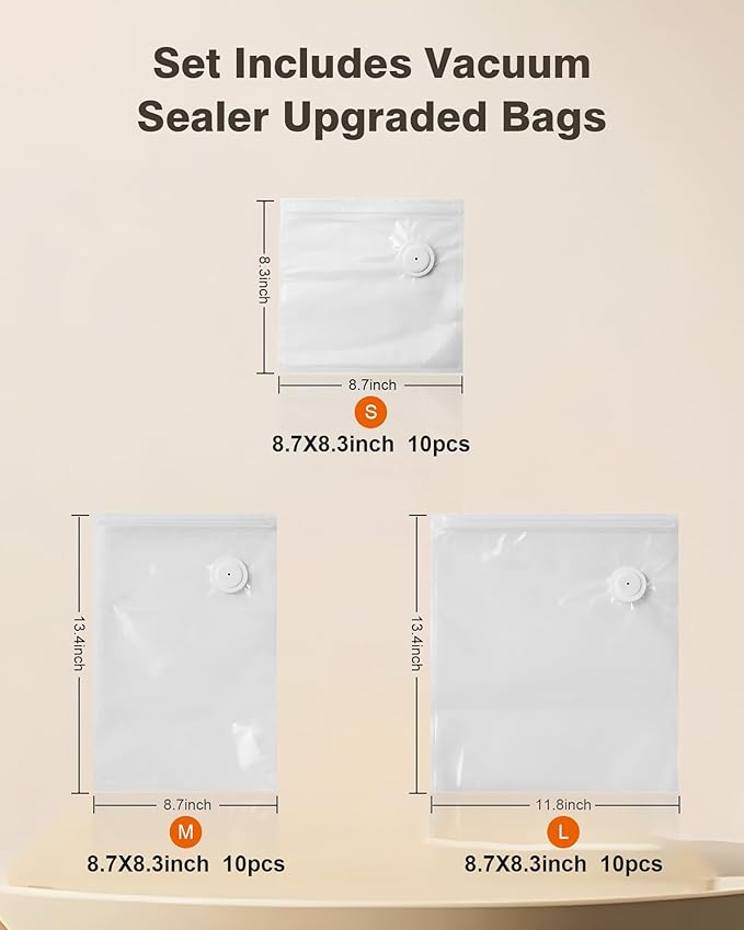 Vacuum sealer for food, Chef’s Design to Preserve Freshness, Compact Handheld - Image 7