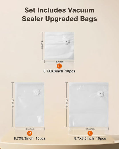 Vacuum sealer for food, Chef’s Design to Preserve Freshness, Compact Handheld - Image 7