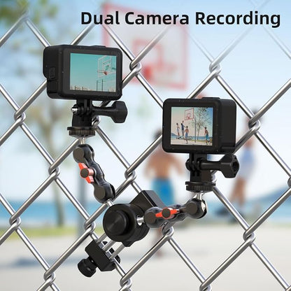 SUREWO Aluminum Fence Mount for Go pro, DJI Osmo Action 4/3/2, Mevo Start for - Image 4