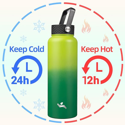 Konokyo 40oz Insulated Water Bottle Stainless Steel Sport Bottles - Image 2