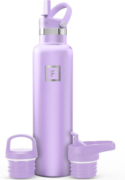 IRON °FLASK Camping & Hiking Hydration Flask - 24 oz Lavender by IronFlask
