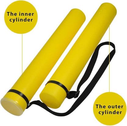DEWEL Document Tube, Plastic Expanding Poster/Art/Document Storage Tube 24.5 to - Image 7