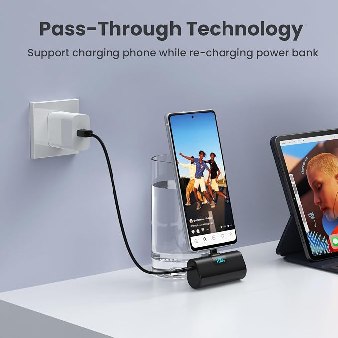 Portable Charger for iPhone 17/16/15 Series, Upgraded 5200mAh PD USB C Power - Image 5