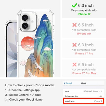 MOSNOVO for iPhone 17 Case, Shockproof Military-Grade Protection 6.6ft Drop - Image 2