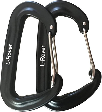 L-Rover Carabiner, 12KN Lightweight Heavy Duty Carabiner Clips, Aluminium by Ultra+Sturdy+Carabiner