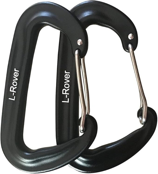 L-Rover Carabiner, 12KN Lightweight Heavy Duty Carabiner Clips, Aluminium by Ultra+Sturdy+Carabiner
