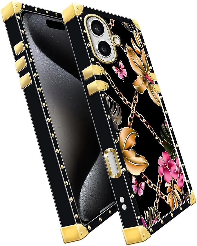 for iPhone 17 Case Luxury Golden Decoration - Image 3