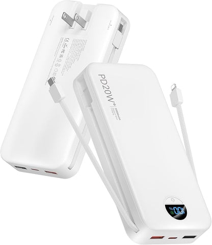 Portable Charger, 20000mAh PD20W USB C Power Bank Fast Charging by CITICR