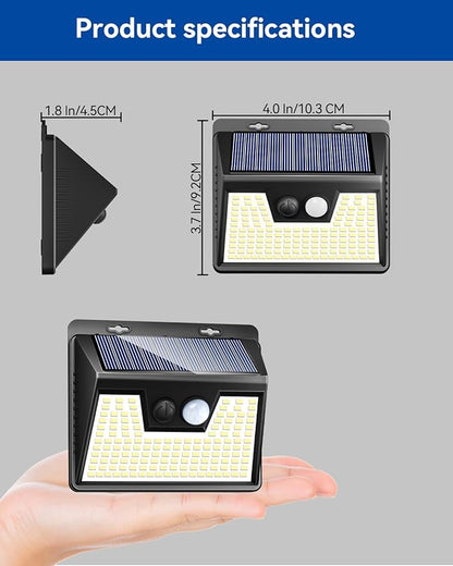 Peasur Solar Lights Outdoor Waterproof, 3 Modes Solar Powered Fence Security - Image 8