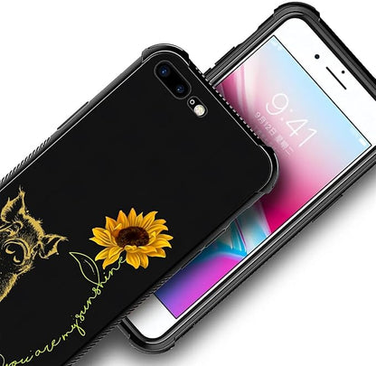 for iPhone 7/8 Case, Pig Sunflower Yellow Sunshine Pattern Made of Soft - Image 4