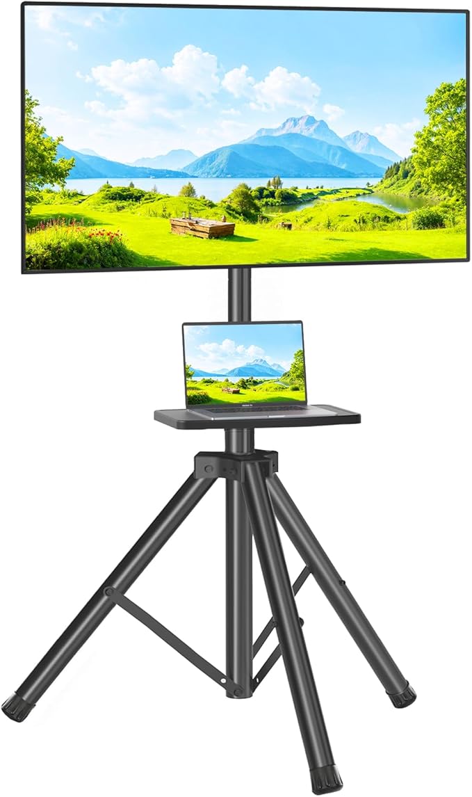TVON TV Tripod Stand with Shelf by TVONFurniture