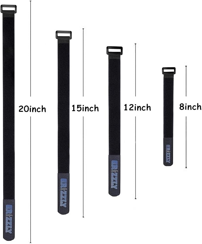 Officewerks Reusable Fastening Cable Straps and Ties, Variety Sizes Assorted 12 - Image 5