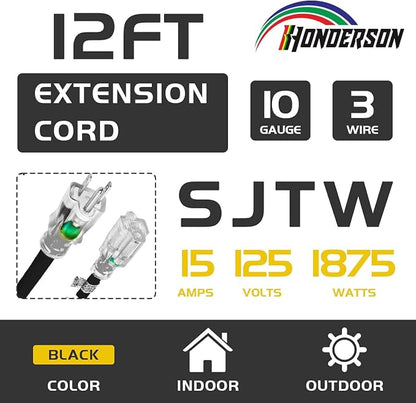 Indoor Outdoor Extension Cord Weatherproof - Image 2