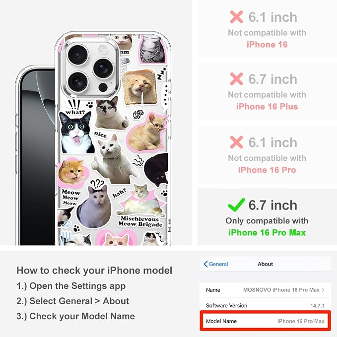 MOSNOVO Case for iPhone 16 Pro Max - Image 2