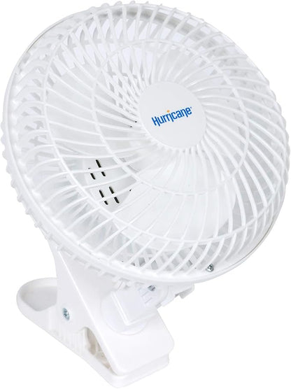Hurricane Classic 6 Inch Clip Fan, 2 Speed Portable Desk Table Fan - Image 8