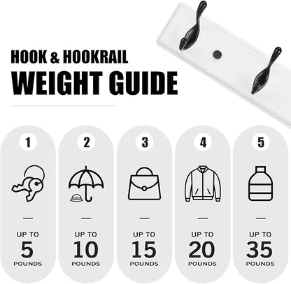 Badiano Wooden Coat Rack, Wall-Mounted Organizer - Image 4